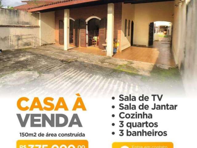 Casa com 3 quartos à venda no Cibratel, Itanhaém  por R$ 375.000