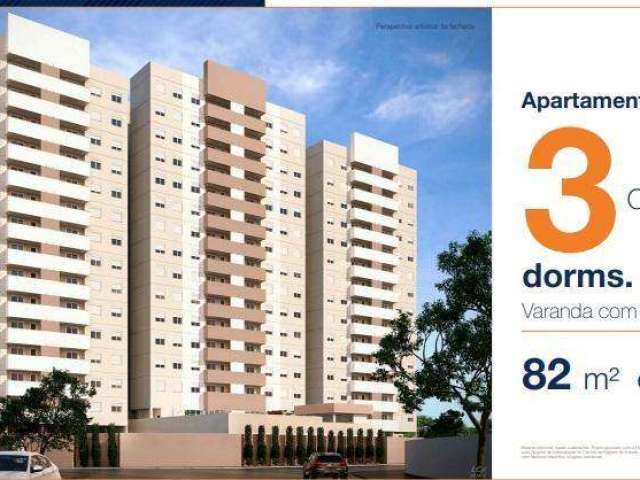 Apartamento com 3 quartos à venda no Parque São Luís, Taubaté , 82 m2 por R$ 329.000