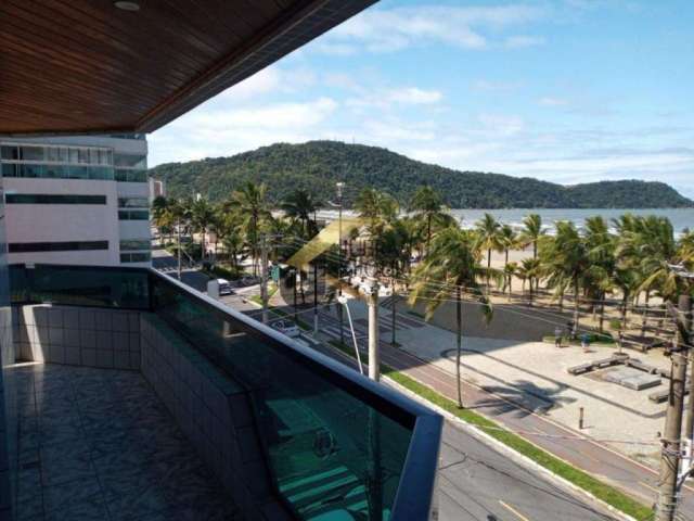 Apartamento à venda na Praia grande . Com 4 dormitórios (2suites) mobiliado , todo avarandado e frente para o mar.