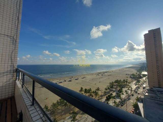 Apartamento vista mar de 1 dormitório no bairro Boqueirão,Praia Grande.