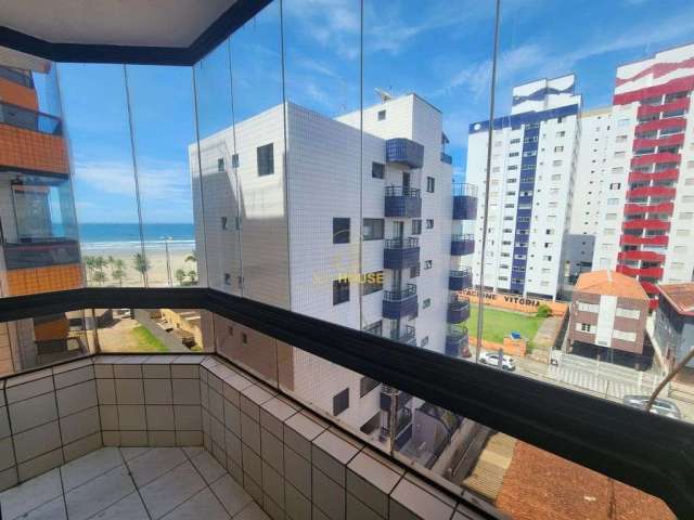 Apartamento a 100 metros da praia, 01 dormitório no bairro Ocian, Praia Grande.