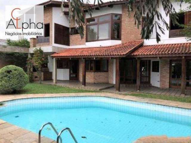 Sobrado com 3 dormitórios, 450 m² - venda por R$ 3.850.000,00 ou aluguel por R$ 15.810,00/mês - Alphaville Residencial 5 - Santana de Parnaíba/SP