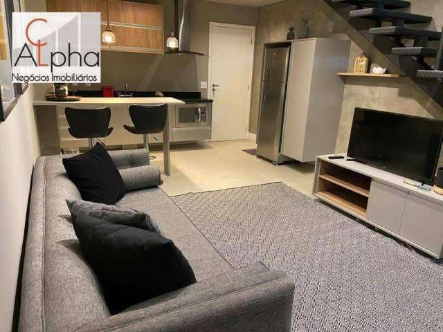 Apartamento Duplex com 1 dormitório, 50 m² - venda por R$ 600.000,00 ou aluguel por R$ 4.147,98/mês - Edifício Selenita - Barueri/SP