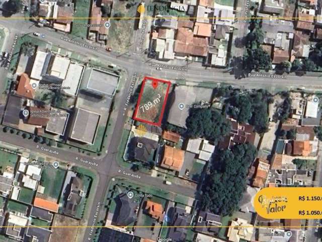 Terreno à venda, 788 m² por R$ 1.050.000,00 - São Braz - Curitiba/PR