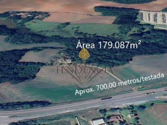 Terreno à venda, 179087 m  por R  12.585.090,00 - Porto das Laranjeiras - Araucária PR