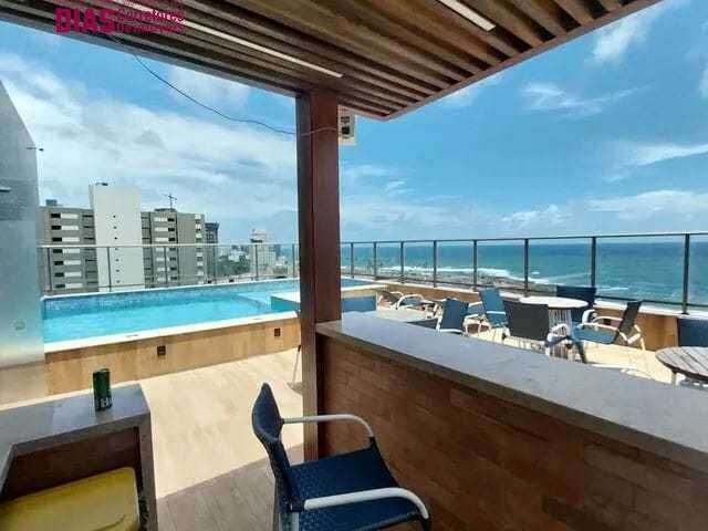 Vendo Lindo Studio Novo em oportunidade  frente mar mobiliado  e decorado em condomínio  com total  infraestrutura  novo no Costa azul