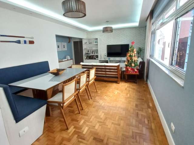Apartamento de 3 dormitórios 140m²  com churrasqueira no Embaré