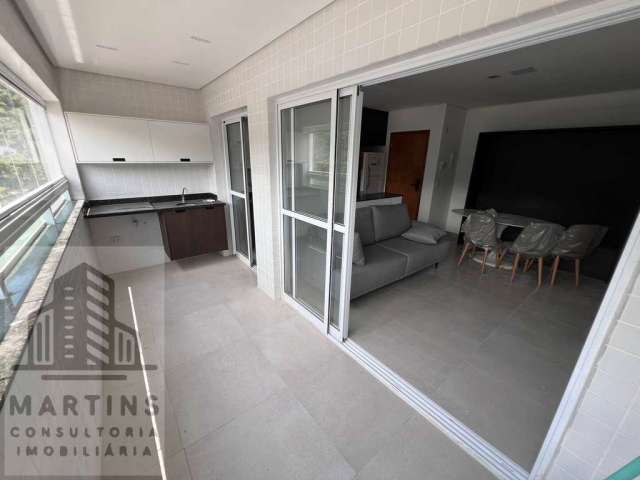 Mobiliado 55 m² com 2 quartos, 1 suíte, 1 vaga Marapé/Santos