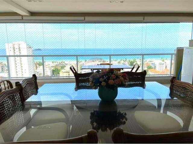 Apartamento 3 dormitórios com vista panorâmica para praia da enseada.