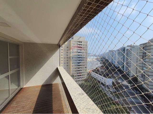 Apartamento com ótima localização e vista ampla para a praia da Pitangueiras