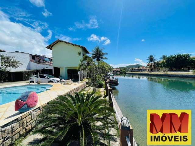 Linda Casa com Canal Navegável na Gamboa em Cabo Frio-RJ