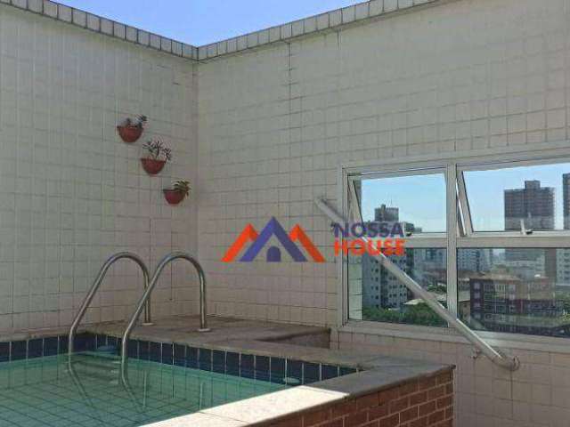 Cobertura com 3 dormitórios à venda, 208 m² por R$ 1.210.000,00 - Marapé - Santos/SP