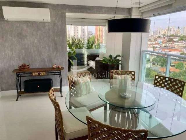 Apartamento, mobiliado e equipado, 133 m2, 2 suítes, 2 vagas, para venda, Mooca.