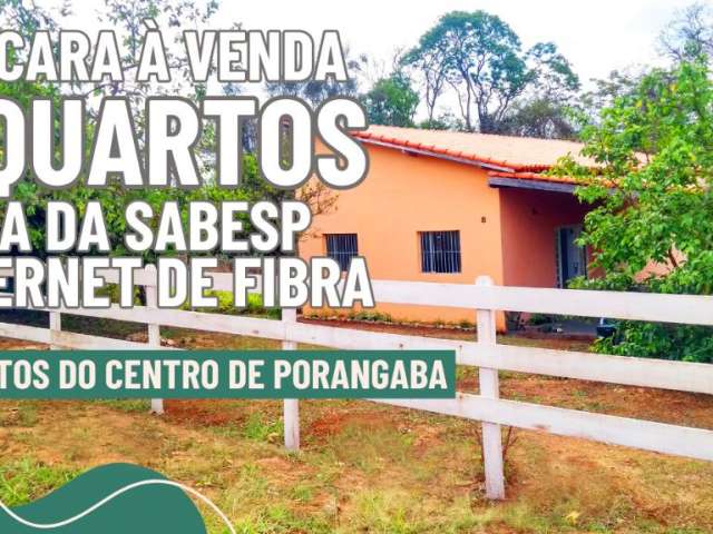 Chácara Porangaba  com 3 quartos, 1000m2, agua sabesp, pomar, internet de fibra, toda em laje, 2km da Castelo Branco