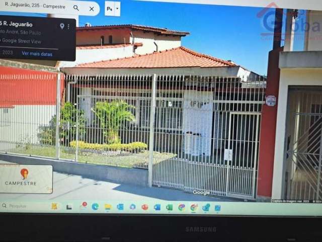 Casa Térrea para venda ou locação 214m² - Bairro Campestre - Santo André/SP