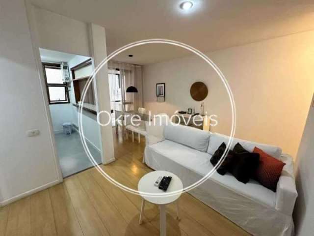 Apartamento com 1 quarto à venda na Avenida Bartolomeu Mitre, Leblon, Rio de Janeiro, 52 m2 por R$ 1.280.000