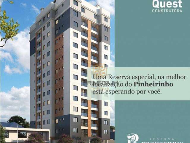 Apartamento com 2 dormitórios à venda, 48 m² por R$ 339.000,00 - Pinheirinho - Curitiba/PR