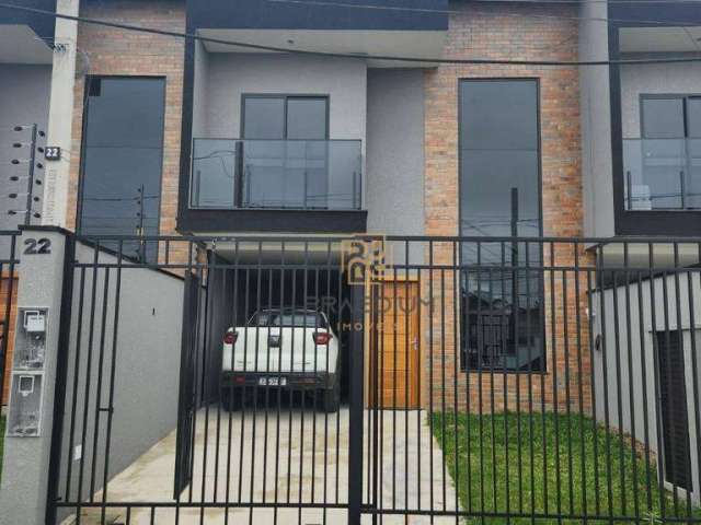 Sobrado com 3 dormitórios à venda, 107 m² por R$ 590.000 - Cajuru - Curitiba/PR