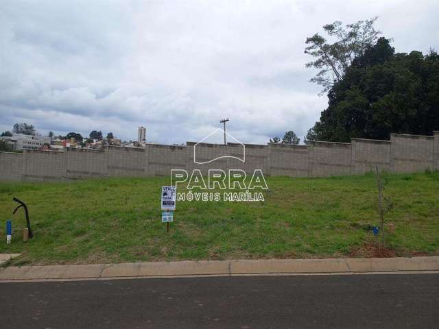 Vende-se terreno no residencial cascata ii - marilia/sp