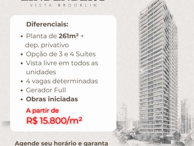 Brooklin, SP: Apartamento com 4 Suítes e 4 Vagas – Vista Espetacular! Oportunidade Única com Venda Direta e Condições Exclusivas!