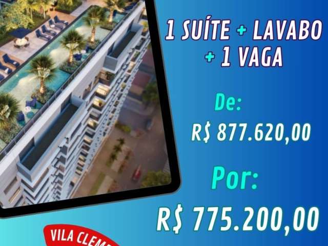 Vila Clementino!Apartamento de 50m² com 1 Quarto – A Passos do Metrô Santa Cruz e Perto do Parque Ibirapuera!