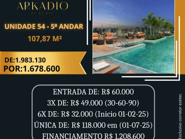 Oportunidade Imperdível no Brooklin! Apartamento de 107m² com 3 Quartos, Varanda Gourmet, Churrasqueira e Quadra de Tênis – Próximo ao Metrô!