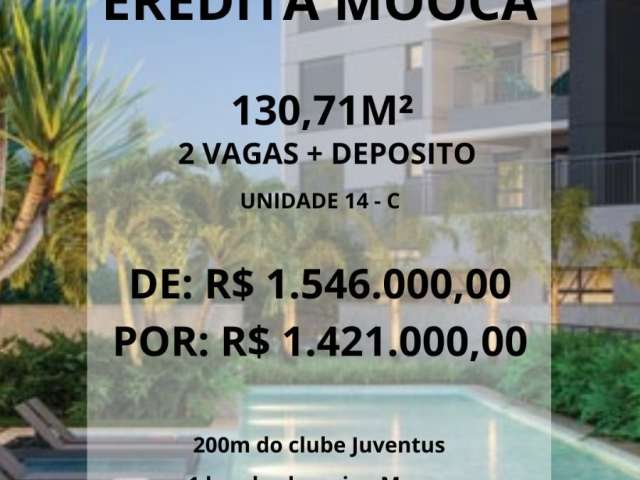 Oportunidade Imperdível! Apartamento Pronto de 134m² com 4 Quartos ao Lado do Novo Parque Mooca! Venda Direta + Financiamento EZTEC!