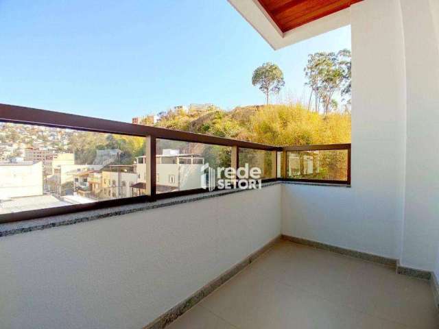 Cobertura com 4 quartos(todos suíte), terraço, garagem, elevador,  à venda, 148 m² por R$ 879.000 - São Mateus - Juiz de Fora/MG