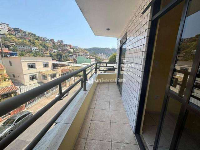 Apartamento com 3 quartos para alugar, 90 m² por R$ 1.300,00/mês - Santa Cecília - Juiz de Fora/MG