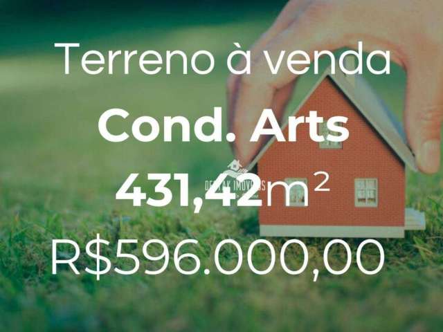 Terreno à venda, 431 m² por R$ 596.000,00 - Condomínio Arts - Uberlândia/MG