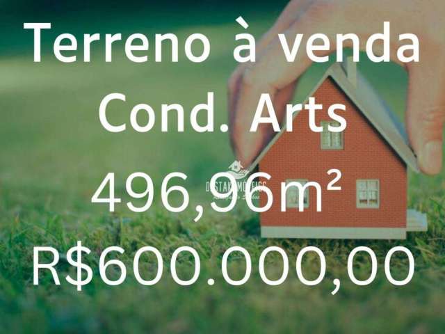 Terreno à venda, 496 m² - Condomínio Arts - Uberlândia/MG