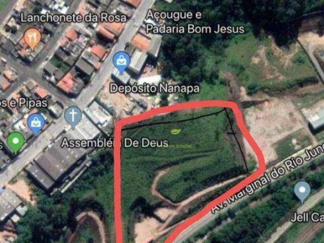 Terreno, 14800 m² - VENDA por R$ 2.900.000 ou ALUGUEL por R$ 12.000/mês - Área Industrial - Várzea Paulista - SP.