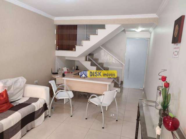Sobrado com 4 dormitórios para alugar, 92 m² por R$ 3.068,00/mês - Jardim do Mar - São Bernardo do Campo/SP