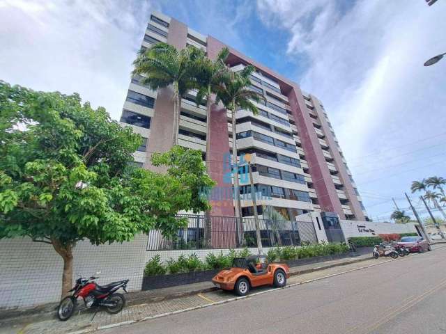 Apartamento com 3 dormitórios para alugar, 194 m² por R$ 4.760,24/mês - Capim Macio - Natal/RN