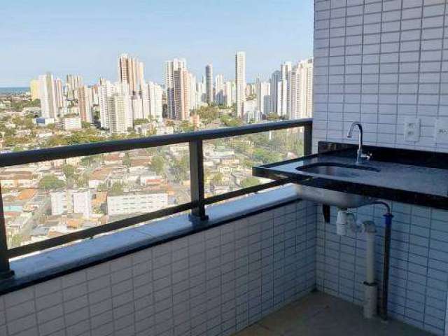 Apartamento de 107,23N² com 4 quartos, 2 suítes, 03 vagas de garagem na Tamarineira