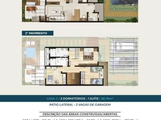 Casa em condomínio fechado com 3 quartos à venda na Rua Sagrado Coração de Jesus, 811, Morro das Pedras, Florianópolis, 96 m2 por R$ 1.280.000