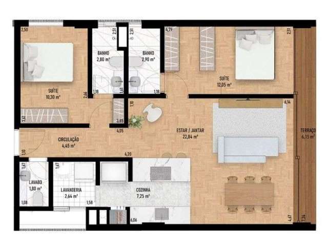 Apartamento com 2 quartos à venda na Rua Carlos Von Koseritz, 1528, Auxiliadora, Porto Alegre, 103 m2 por R$ 1.400.000