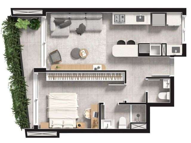 Apartamento com 1 quarto à venda na Rua Liberdade, 250, Rio Branco, Porto Alegre, 61 m2 por R$ 774.125