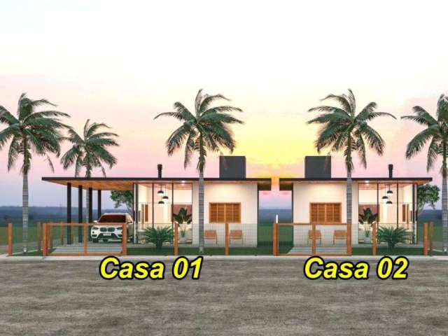 Casa 02 Dorm à venda no Bairro Praia Caravelle com 60 m² de área privativa - 1 vaga de garagem