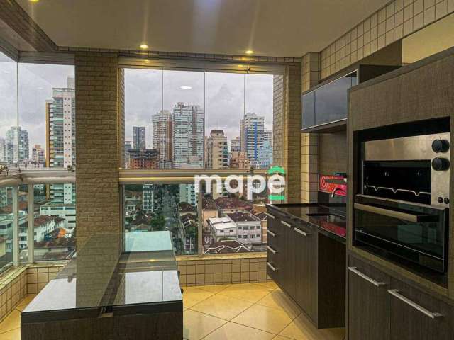 Apartamento com 3 dormitórios à venda, 127 m² por R$ 1.180.000,00 - Pompéia - Santos/SP