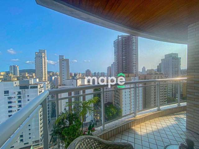 Apartamento com 3 dormitórios à venda, 105 m² por R$ 1.420.000,00 - Boqueirão - Santos/SP