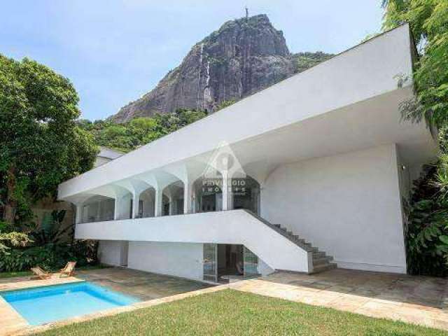 Jardim Botânico, Casa Projetada Luiz Eduardo Índio da Costa, com 4 Quartos e 6 banheiros, com piscina, 3 vagas, Projetada Luiz Eduardo Índio da Costa