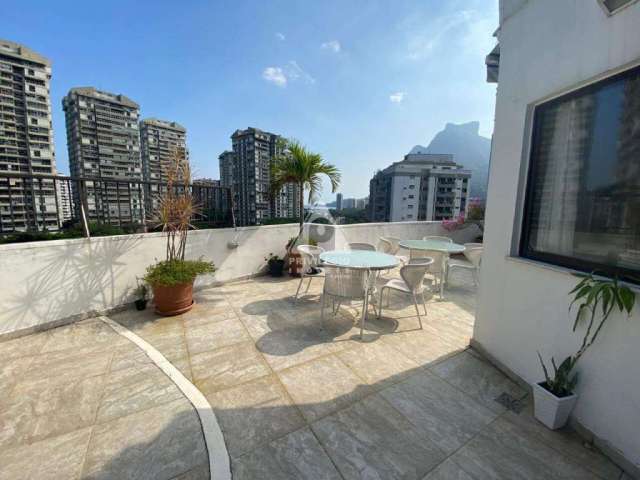 Cobertura duplex com vista para o mar e Pedra da Gávea