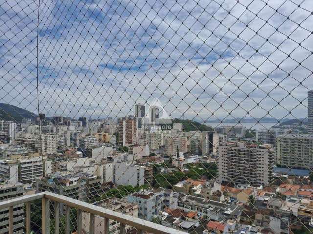 Apartamento com varanda, vista para Pão de Açúcar e Enseada de Botafogo