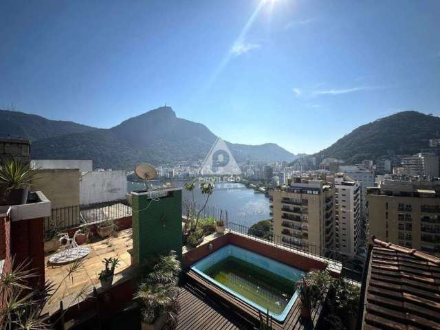 Excelente cobertura com vista para Lagoa e Cristo!