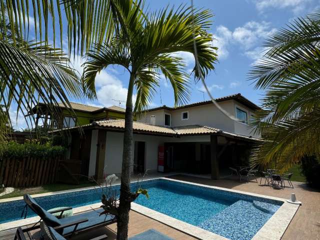 CASA 5 SUÍTES 150 metros da praia em GUARAJUBA - CONDOMÍNIO PARAÍSO DO MAR - BAHIA - BRASIL.