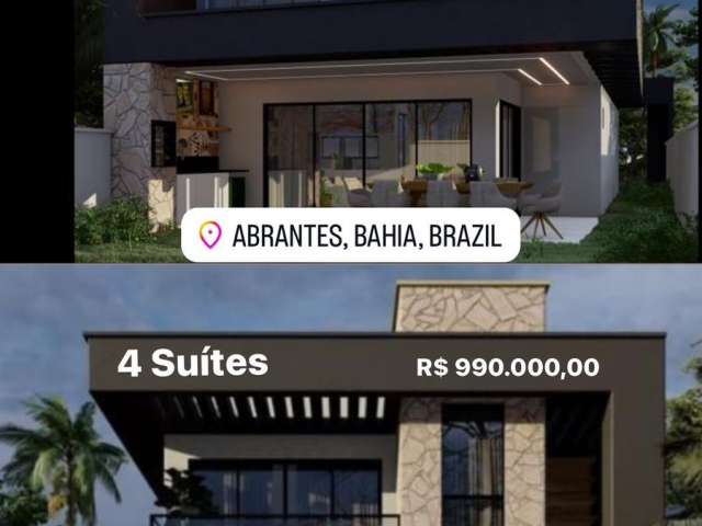 Casa a venda 4 suítes 156 m2 nova, nunca habitada no Vila florença Abrantes