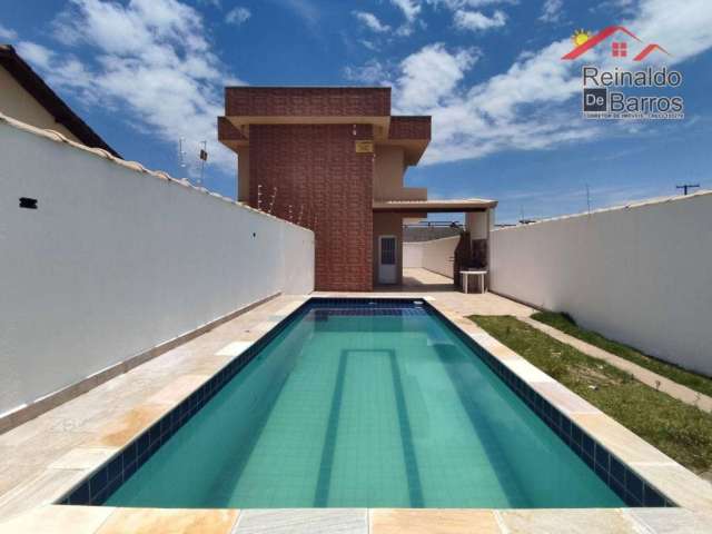 Casa sobreposta com 3 dormitórios e piscina à venda por R$ 400.000 - Cibratel II - Itanhaém/SP