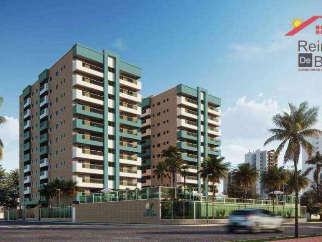 Apartamentos 2 e 3 dormitórios frente mar em Itanhaém