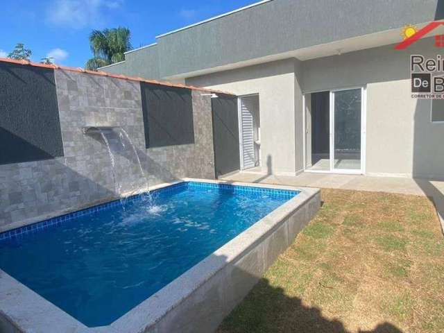 Casa com 2 dormitórios e piscina à venda, 69 m² por R$ 369.000 - Campos Elíseos - Itanhaém/SP